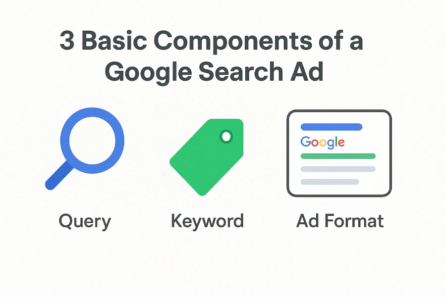 basic components of Google Search ad