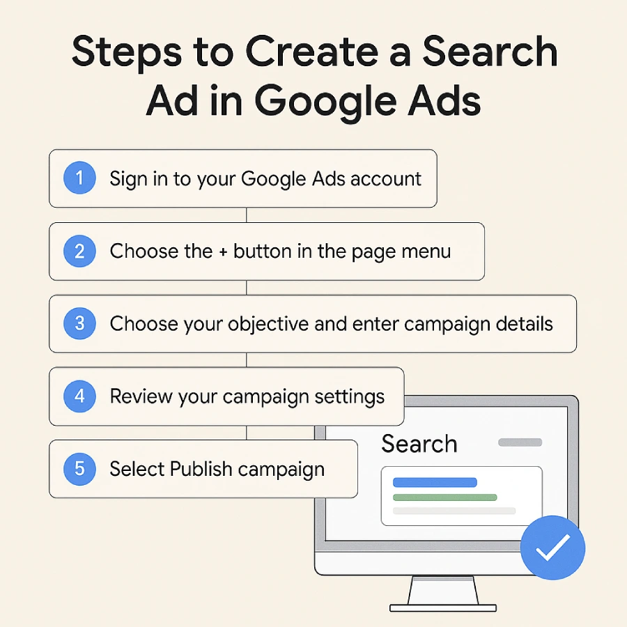 create Google Search ad