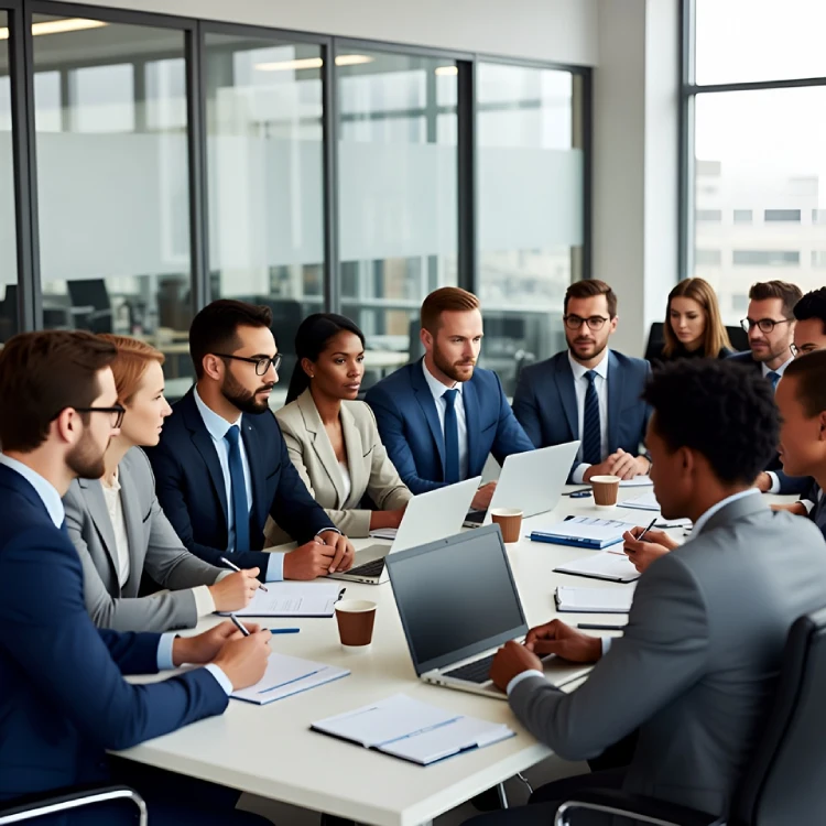 Things You Should Avoid in a Meeting for Professional Success 1 Professionals Attending A Business Meeting With Proper Etiquette