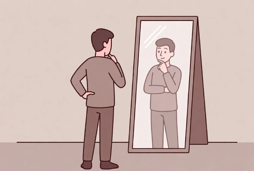 Conceptual Illustration Showing Self-Awareness, Confidence, And Emotional Intelligence.