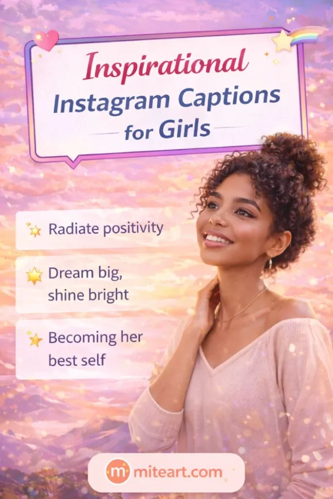Inspirational Instagram Captions For Girls