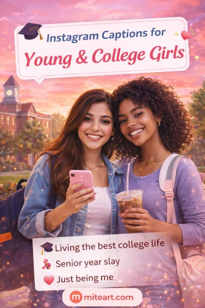 Instagram Captions For Young &Amp; College Girls