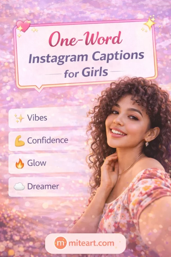 One-Word Instagram Captions For Girls