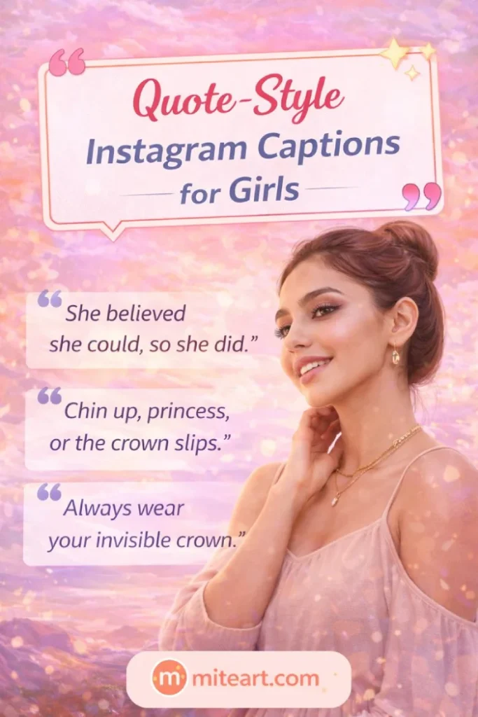 Quote-Style Instagram Captions For Girls