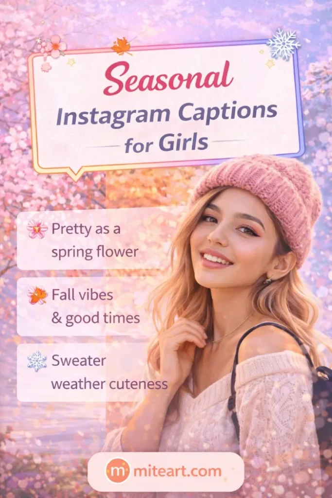 Seasonal Instagram Captions For Girls