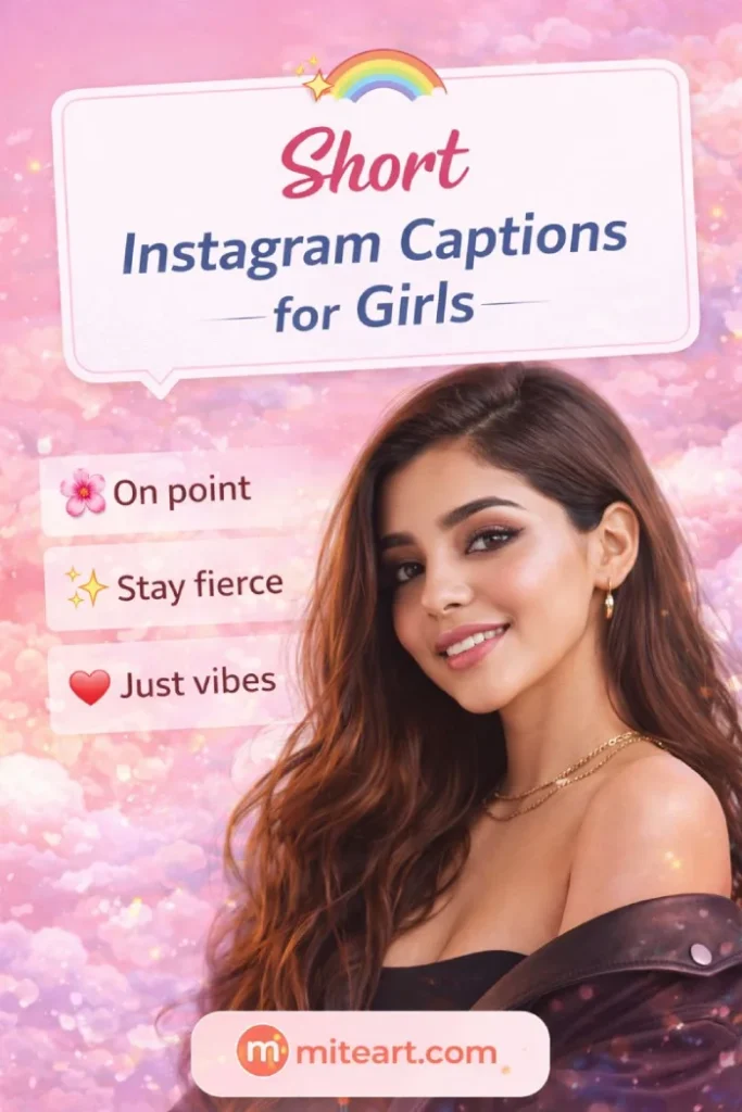 Short Instagram Captions For Girls