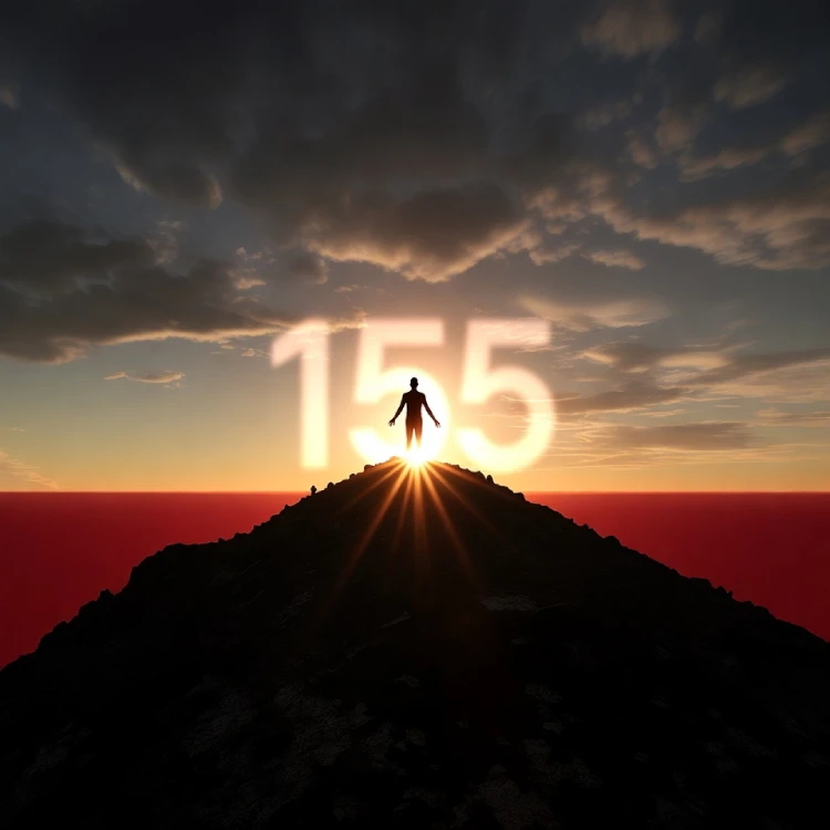 155 Angel Number: Why You’re Seeing It and What It Means for Your Life 4 A Silhouette Of A Person On A Mountain Peak At Sunrise, Symbolizing The Fresh Start And Personal Freedom Associated With The 155 Angel Number Meaning.